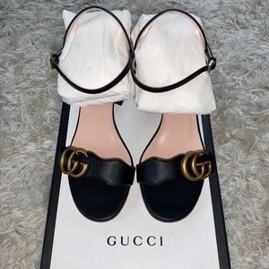 Gucci Marmont sandal heel